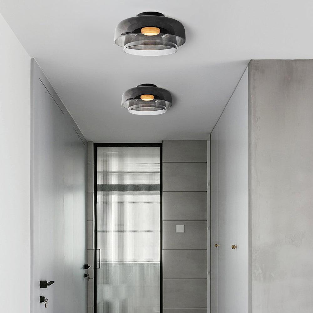 Vintage Glass Ceiling Light Fixtures for corridor