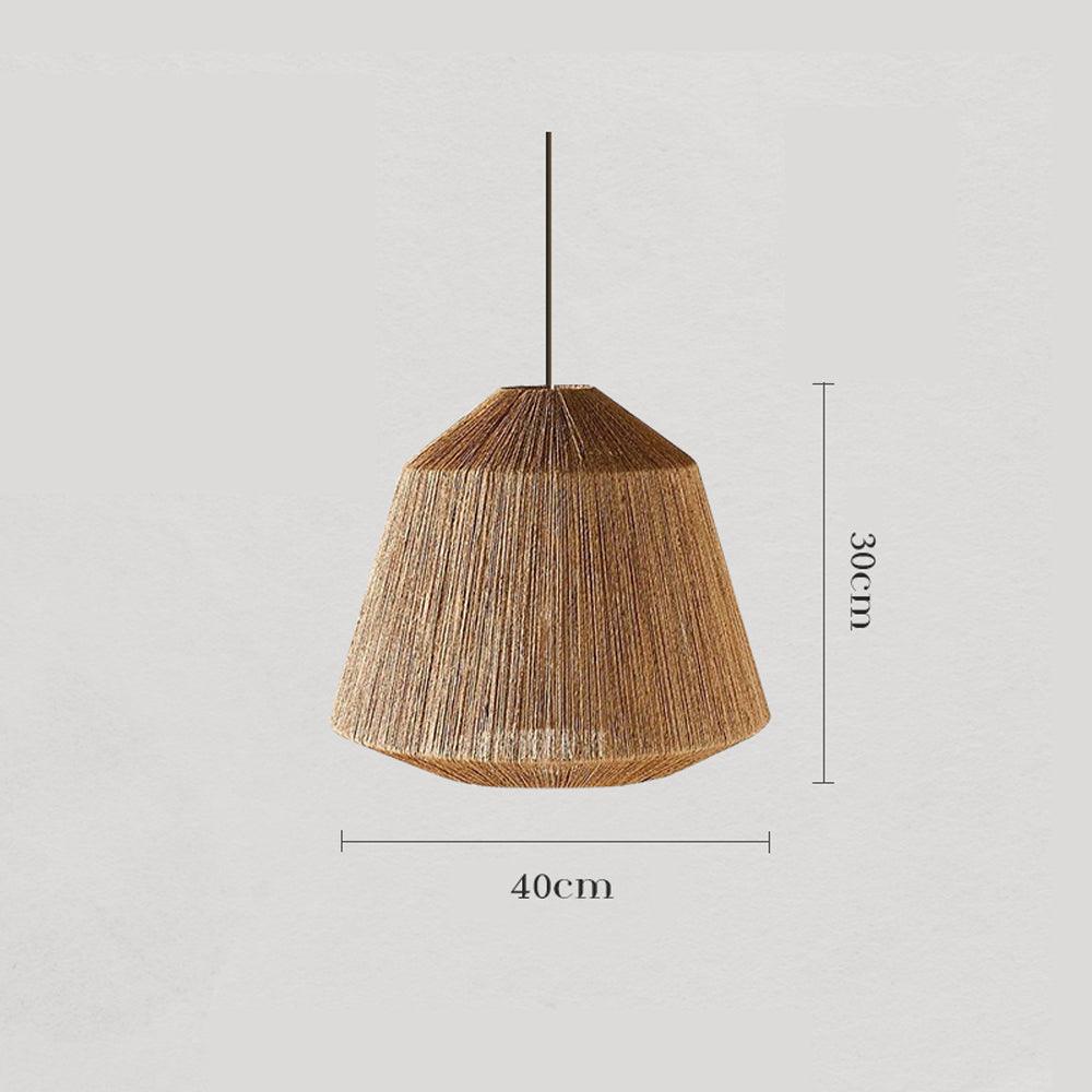 Wabi Sabi Rattan Pendant Ceiling Light for Dining Room