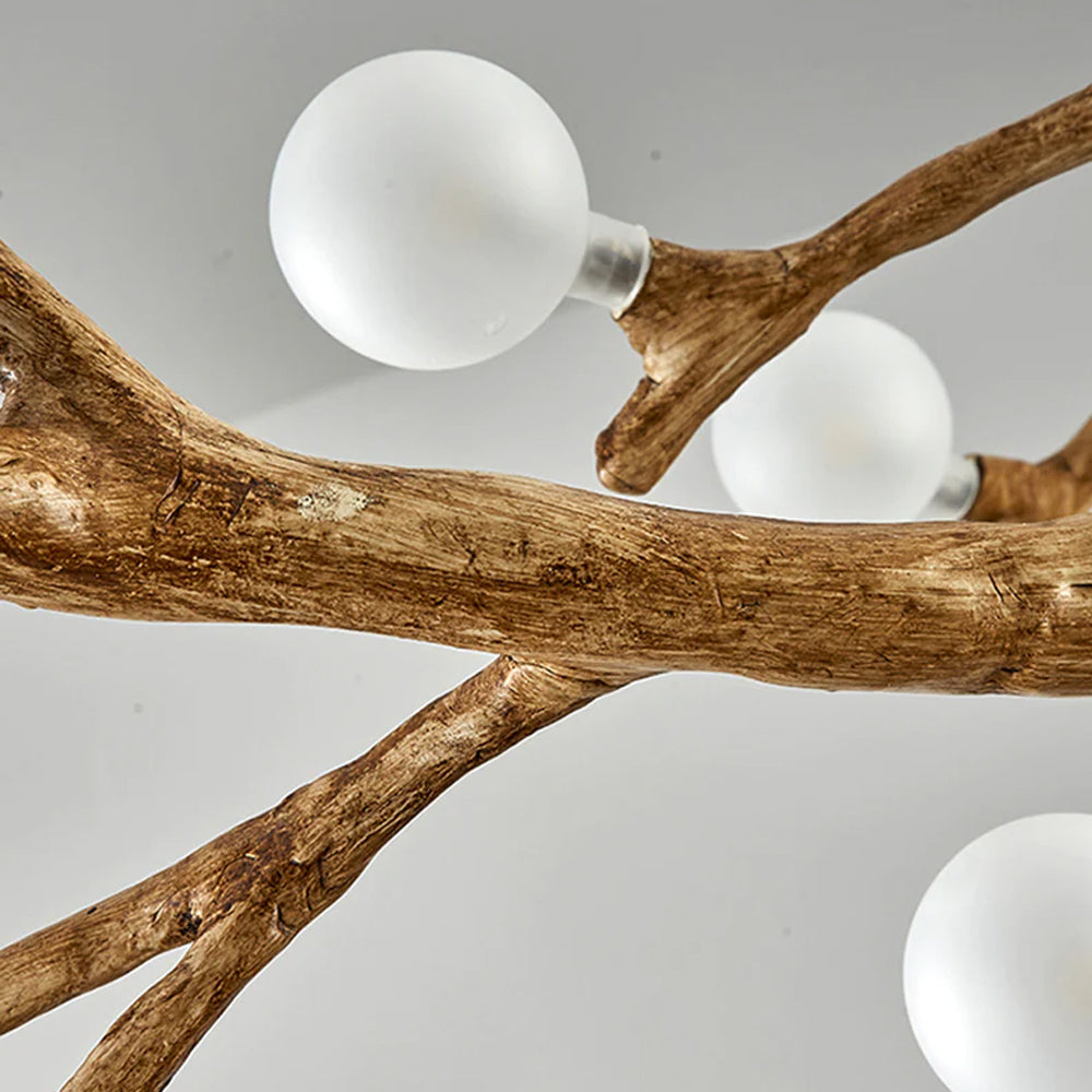 Nordic Rustic Tree Branch Pendant Light