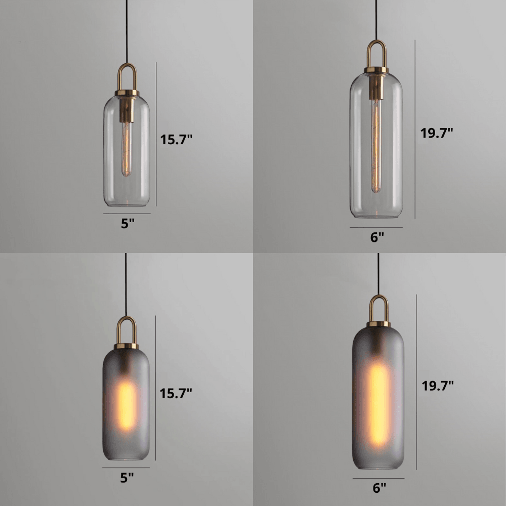 Nordic Global Clear Glass Pendant Light Fixture