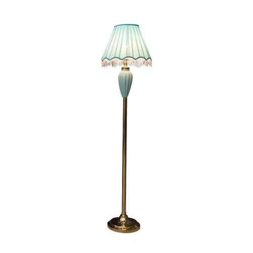 Blue Ceramic Corner Decorative Floor Lamp