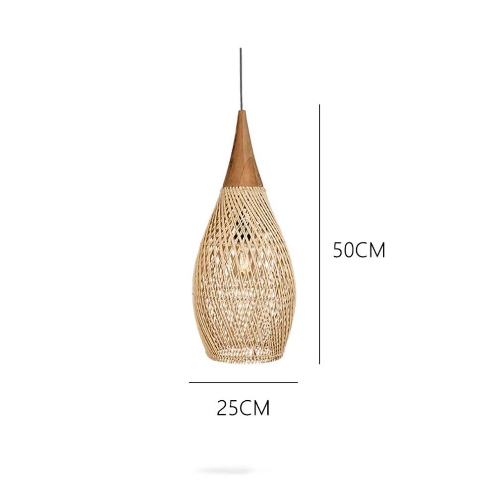 Wabi-Sabi Hollow Rattan Vintage Pendant Lights