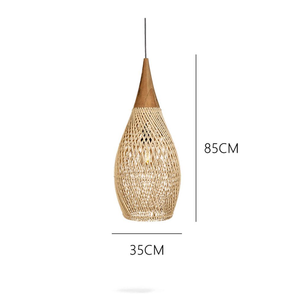 Wabi-Sabi Hollow Rattan Vintage Pendant Lights