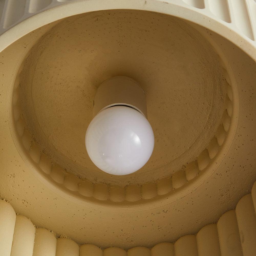 Modern White Wrinkled E27 Ceiling Light