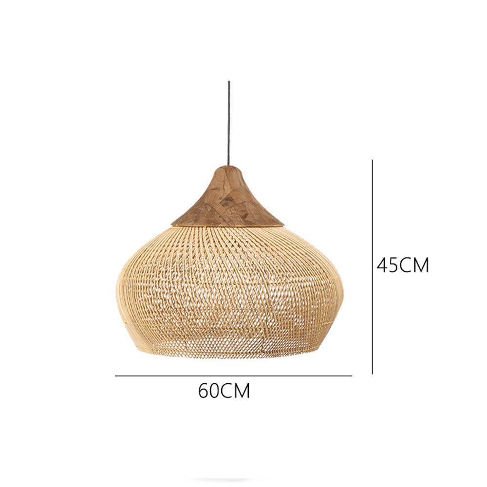 Wabi-Sabi Hollow Rattan Vintage Pendant Lights