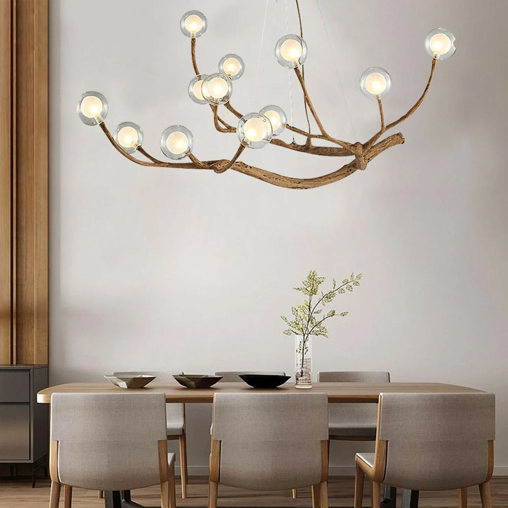 Nordic Rustic Tree Branch Pendant Light