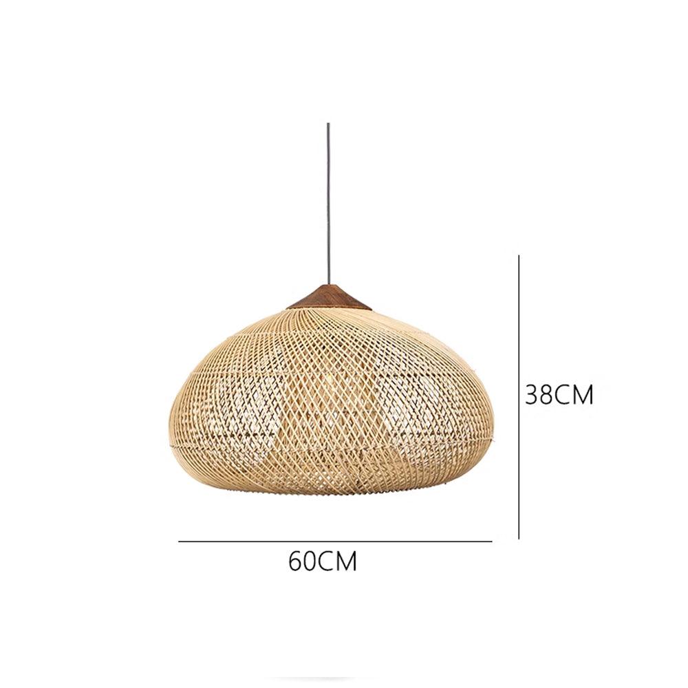 Wabi-Sabi Hollow Rattan Vintage Pendant Lights