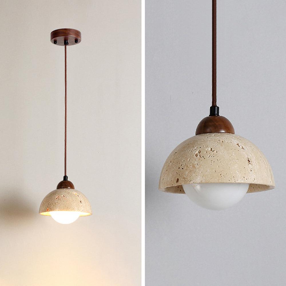 Homestay Travertine Stone Pendant Light Dining room