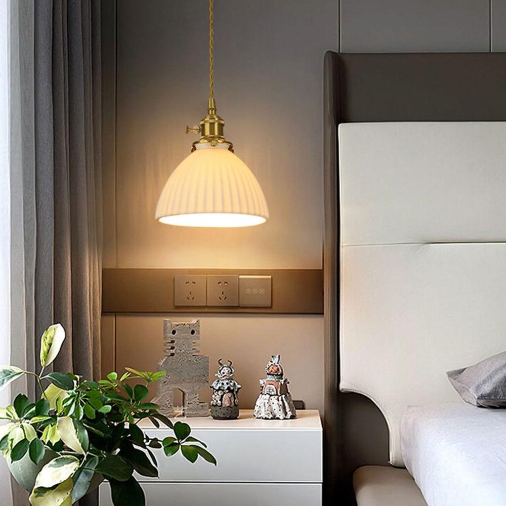 Vintage Brass Pendant Lights for Bedroom