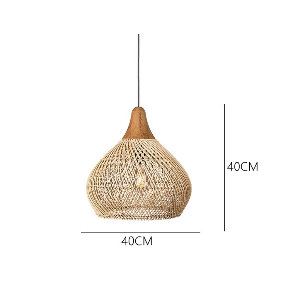 Wabi-Sabi Hollow Rattan Vintage Pendant Lights