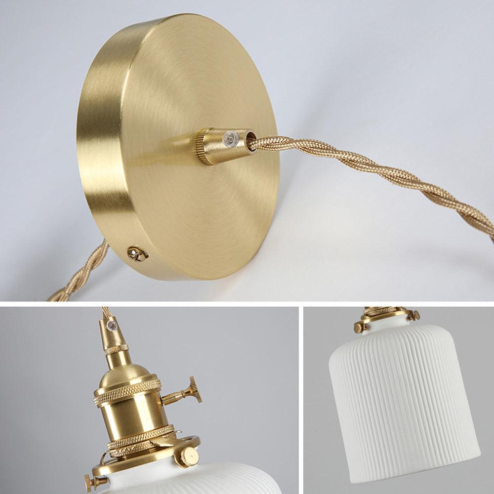 Vintage Brass Pendant Lights for Bedroom