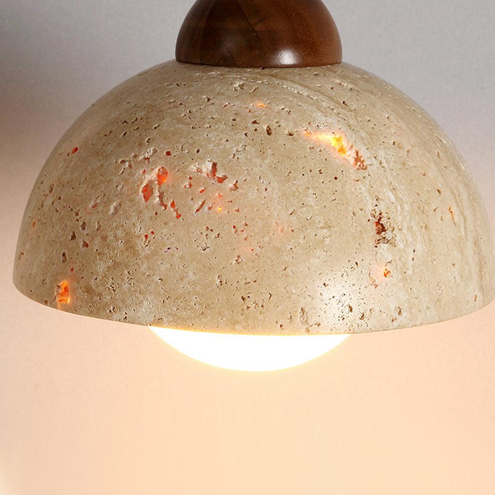 Homestay Travertine Stone Pendant Light Dining room