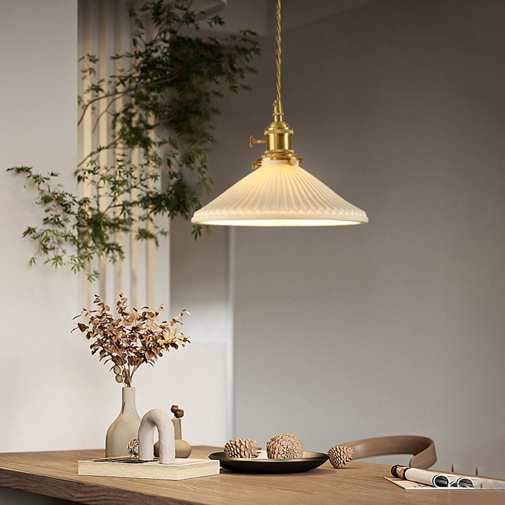 Vintage Brass Pendant Lights for Bedroom