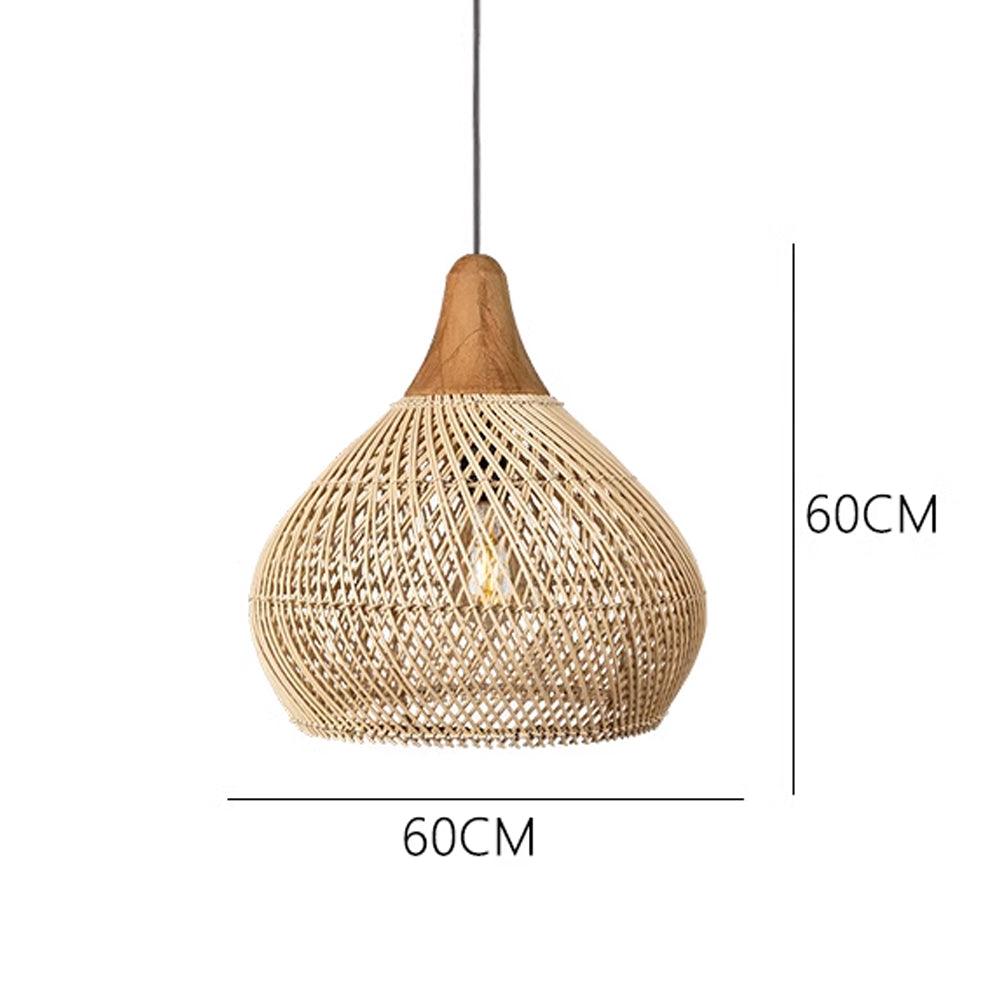 Wabi-Sabi Hollow Rattan Vintage Pendant Lights
