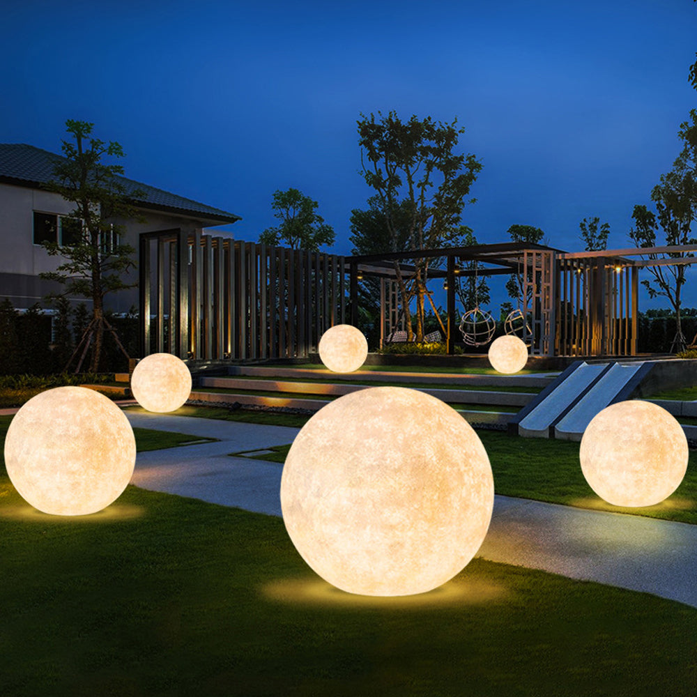 Outdoor Waterproof Solar Moon Floor Lamp