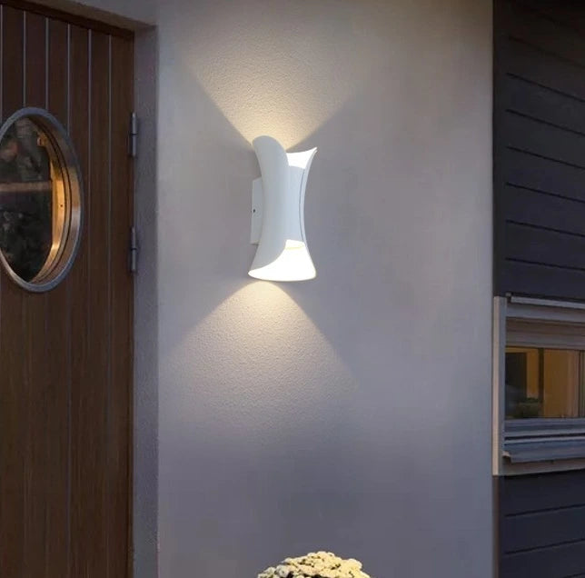 Curved Rustproof LED Up Down Wall Light