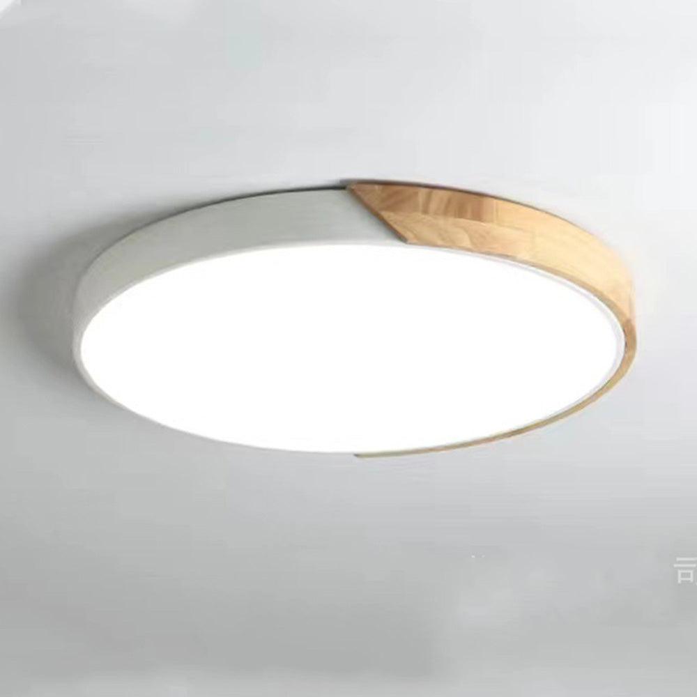 Nordic Pastel Wood LED Light Fixture for Ceiling