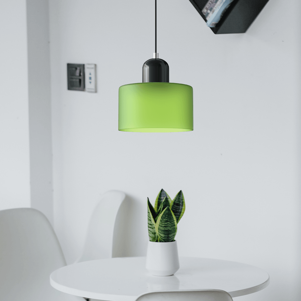 Cream Style Round Glass Light Fitting Pendant