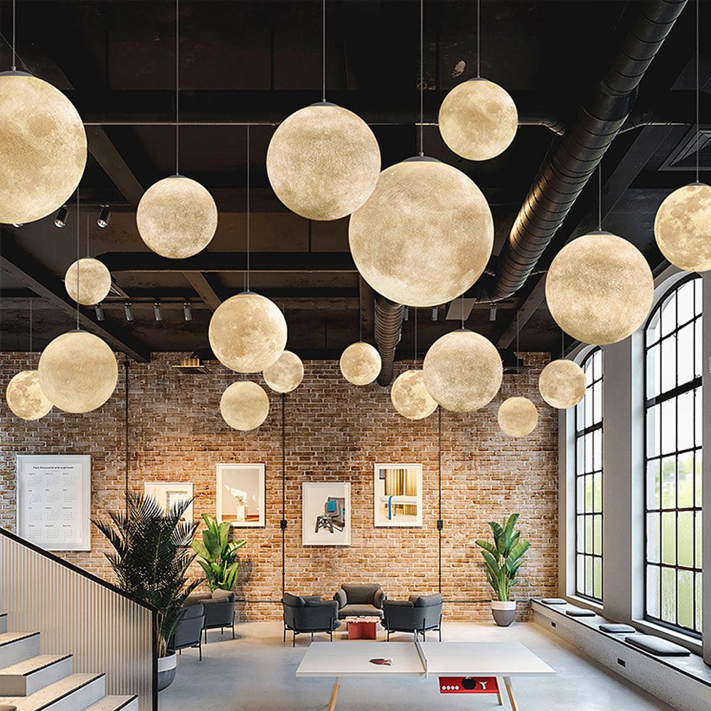 Nordic Art Resin Sphere Pendant Light