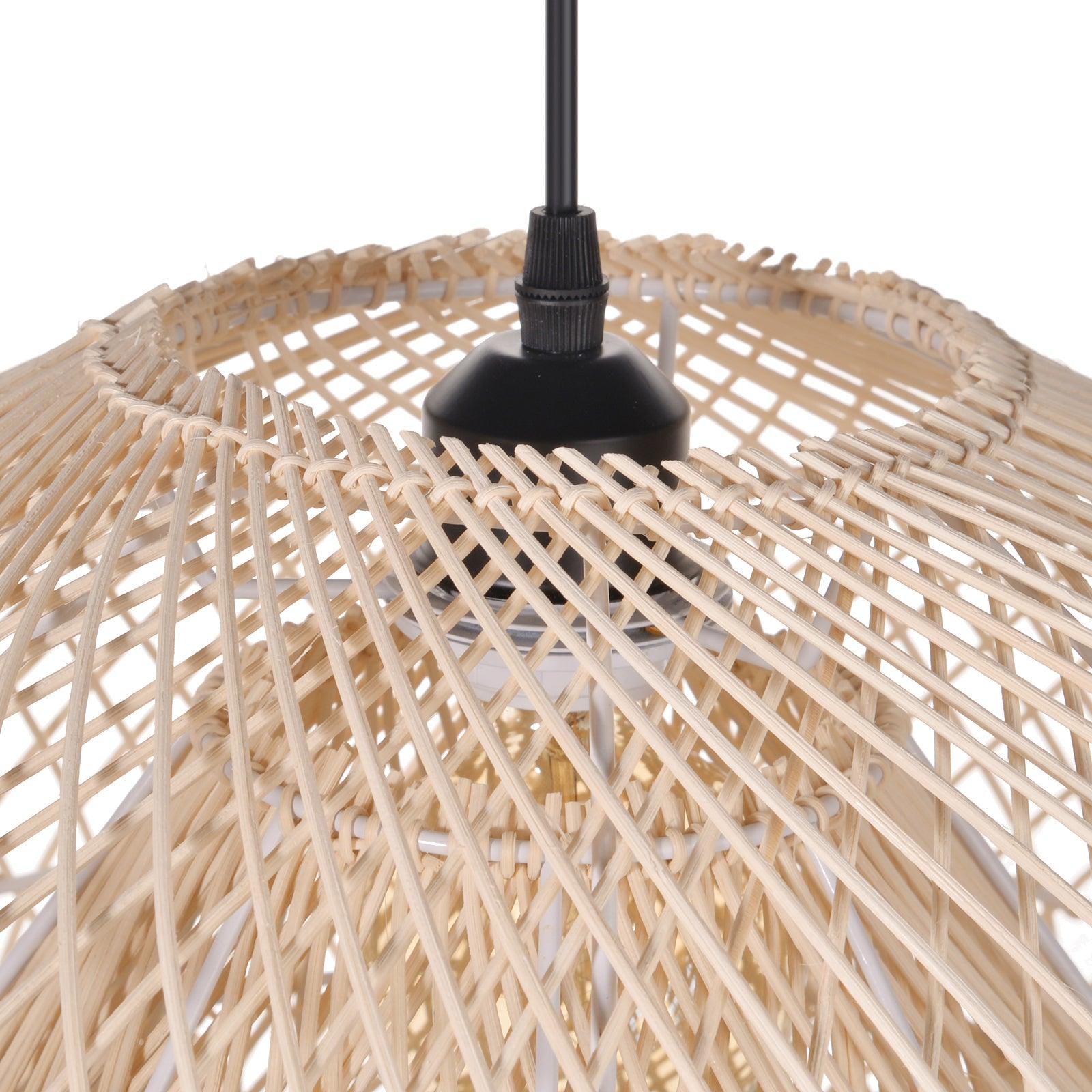 Boho Rattan Pendant Lighting for Dining Room