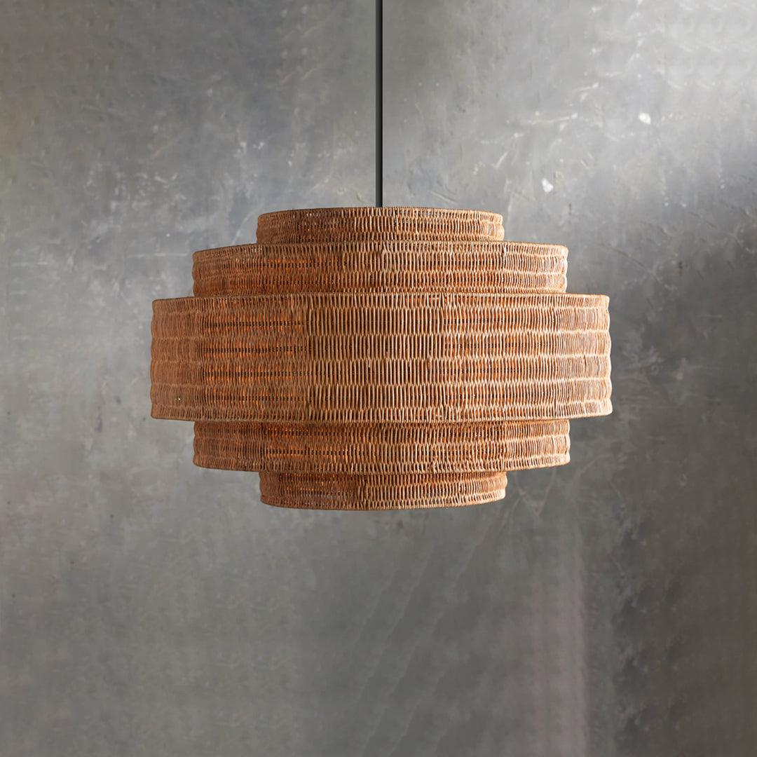 Vintage Rattan Pendant Light for Dining Room