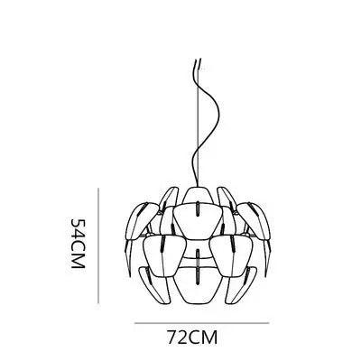 Luxury LED Acrylic Pendant Light for Living Room
