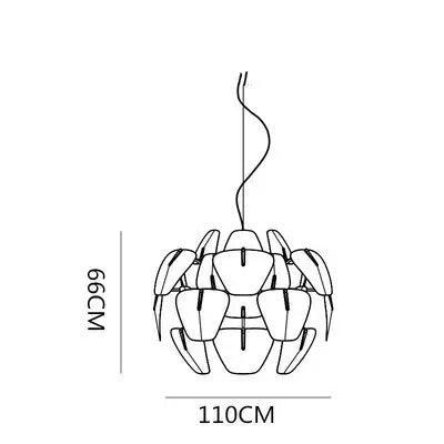 Luxury LED Acrylic Pendant Light for Living Room
