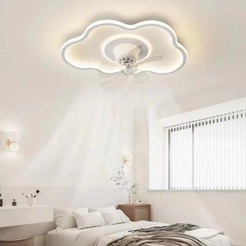 Cloud Ceiling Fan With Light for Bedroom