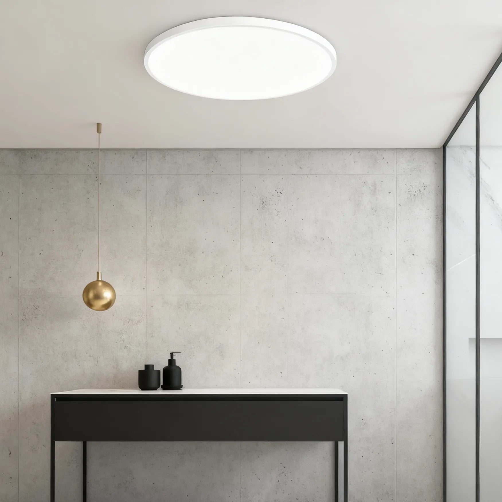 Minimalist Slim Round Ceiling Light for Bathroom