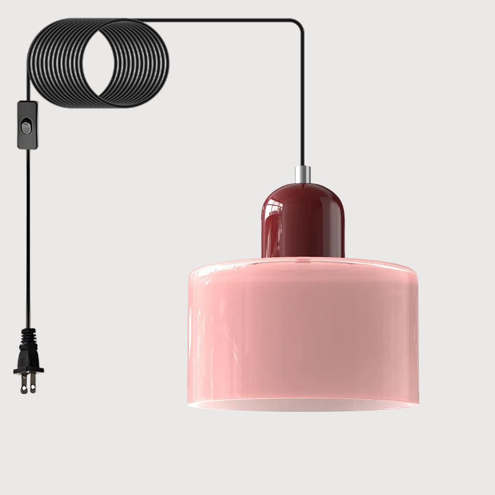 Cream Style Round Glass Light Fitting Pendant