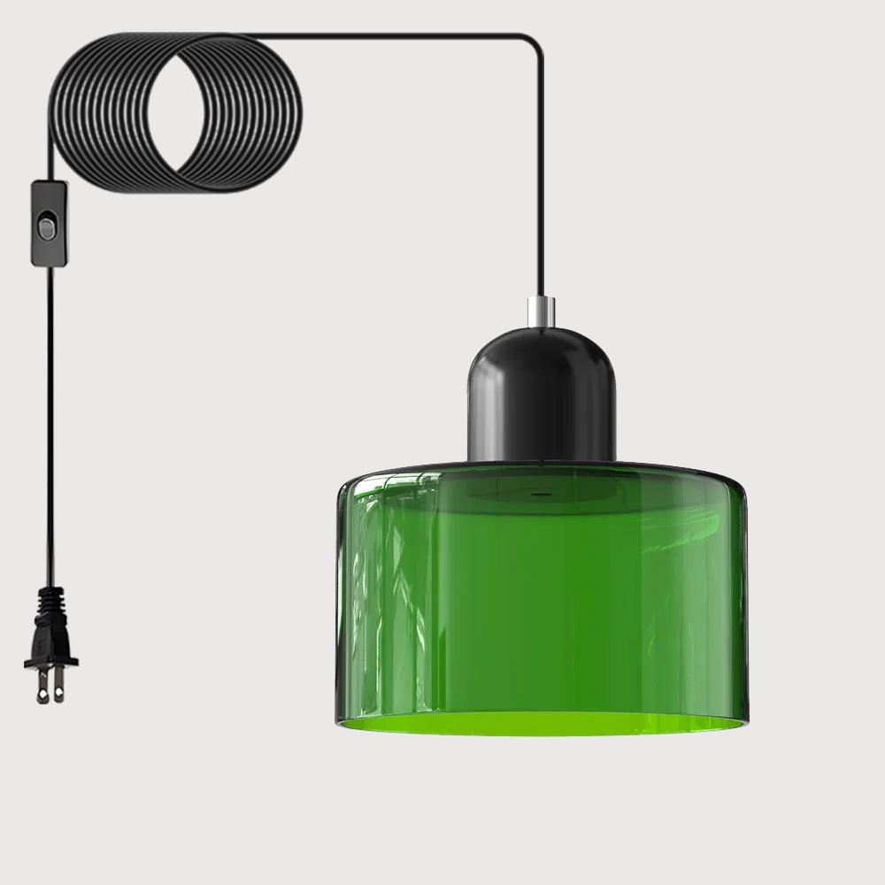 Cream Style Round Glass Light Fitting Pendant
