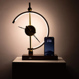 Clock Lamp with Wireless Charging