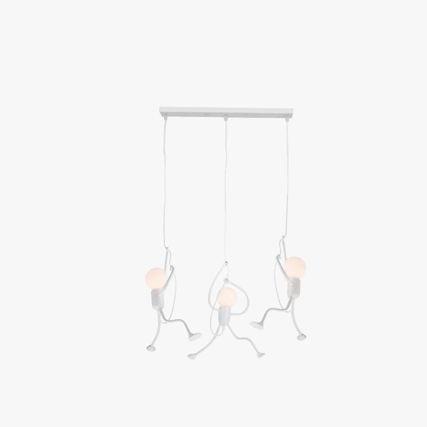 Creative Small Iron Figure Bedside Pendant Light