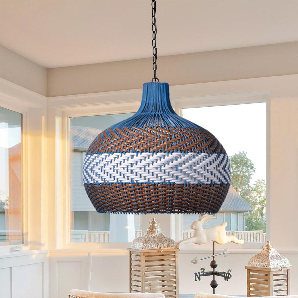 Wabi-Sabi Rattan Light Pendants for Kitchen