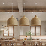 Bohemian Wicker Woven Rattan Pendant Light