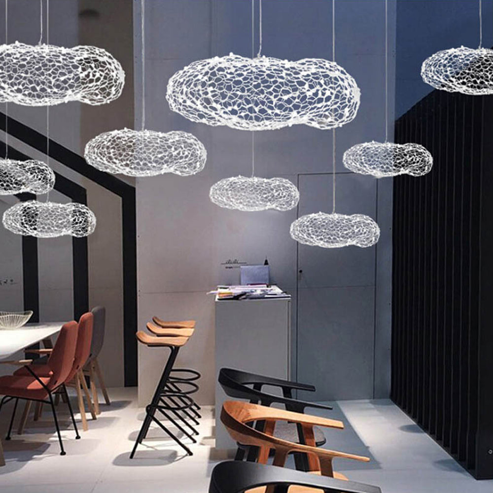 Nordic Metal Mesh Cloud Lamp Pendant Light