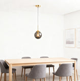 Nordic Globe Glass Pendant Light for Dining Room