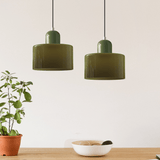 Cream Style Round Glass Light Fitting Pendant