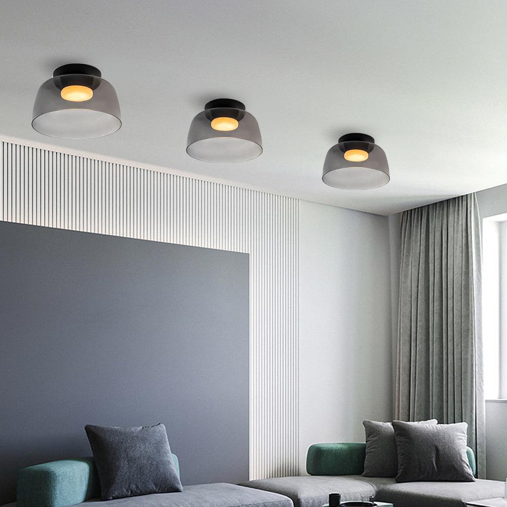Vintage Glass Ceiling Light Fixtures for corridor