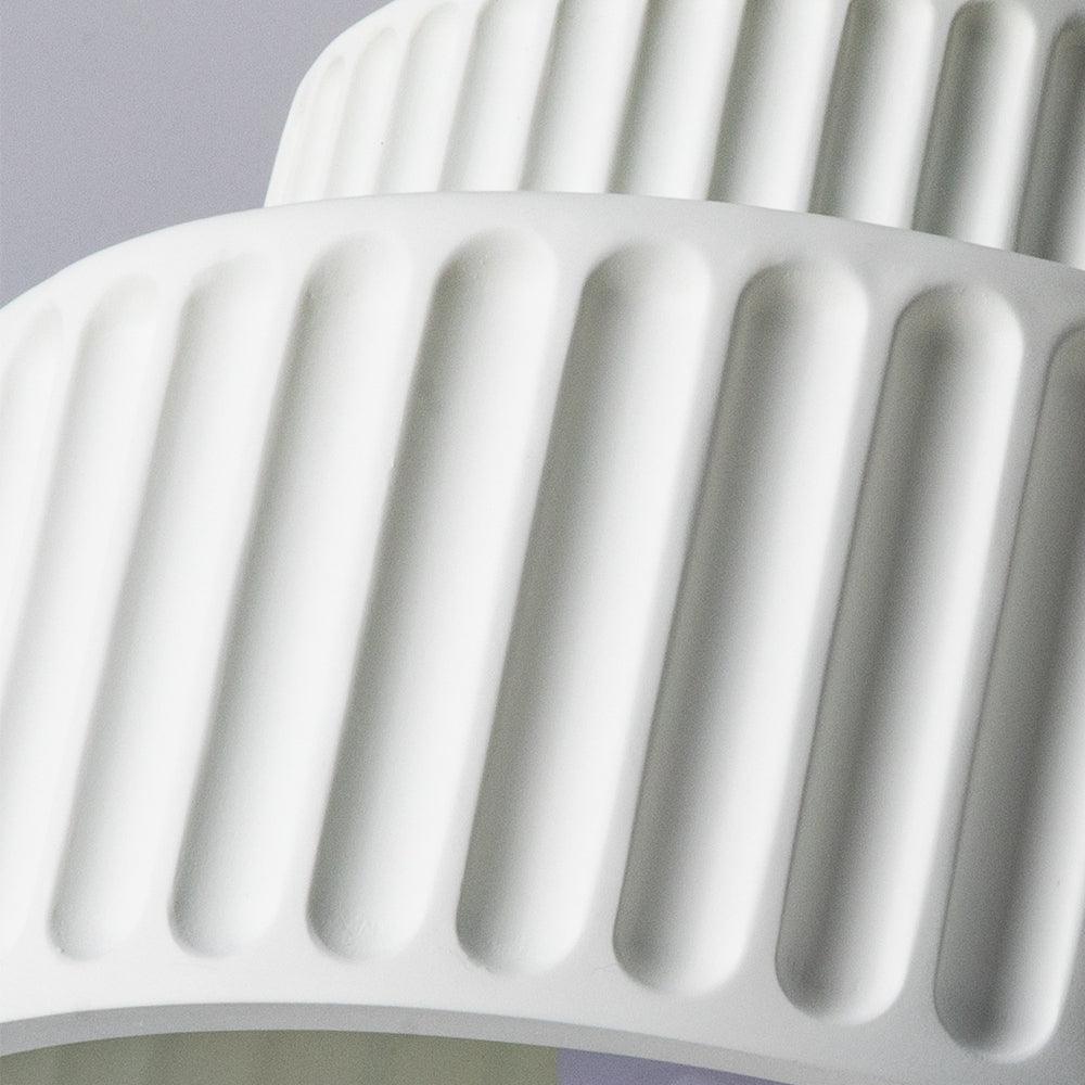 Minimalist Cream Vertical Striped Eye-Caring Ceiling Light