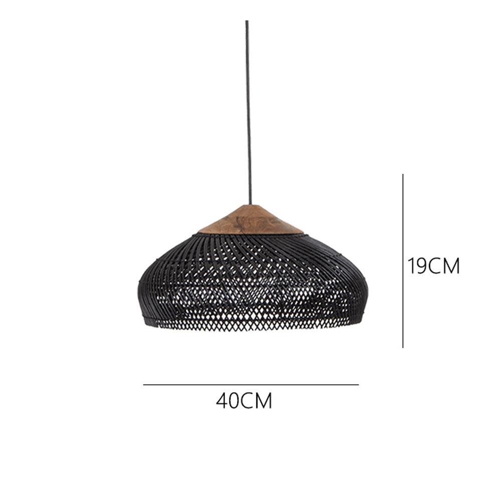 Wabi-Sabi Hollow Rattan Vintage Pendant Lights