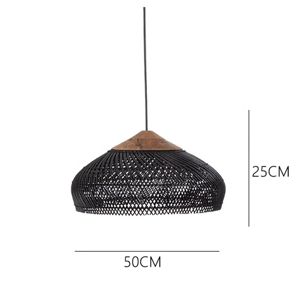 Wabi-Sabi Hollow Rattan Vintage Pendant Lights
