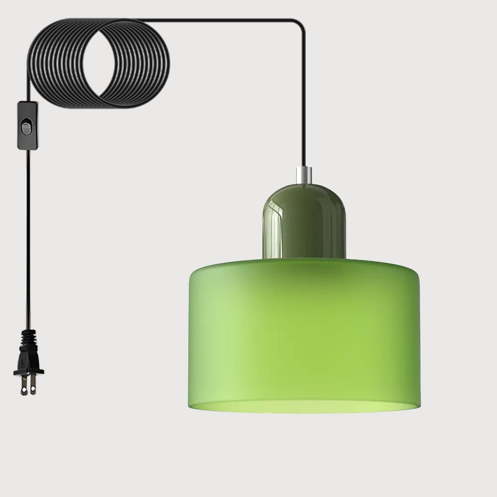 Cream Style Round Glass Light Fitting Pendant