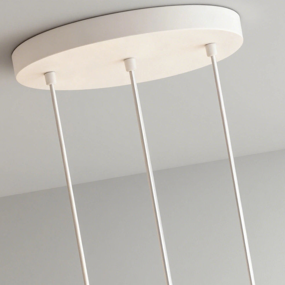 Modern Saturn 3-Light Glass Pendant Light for Dining Room