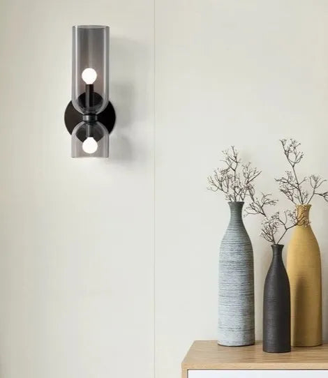 Modern Glass Up and Down Bedside Wall Light