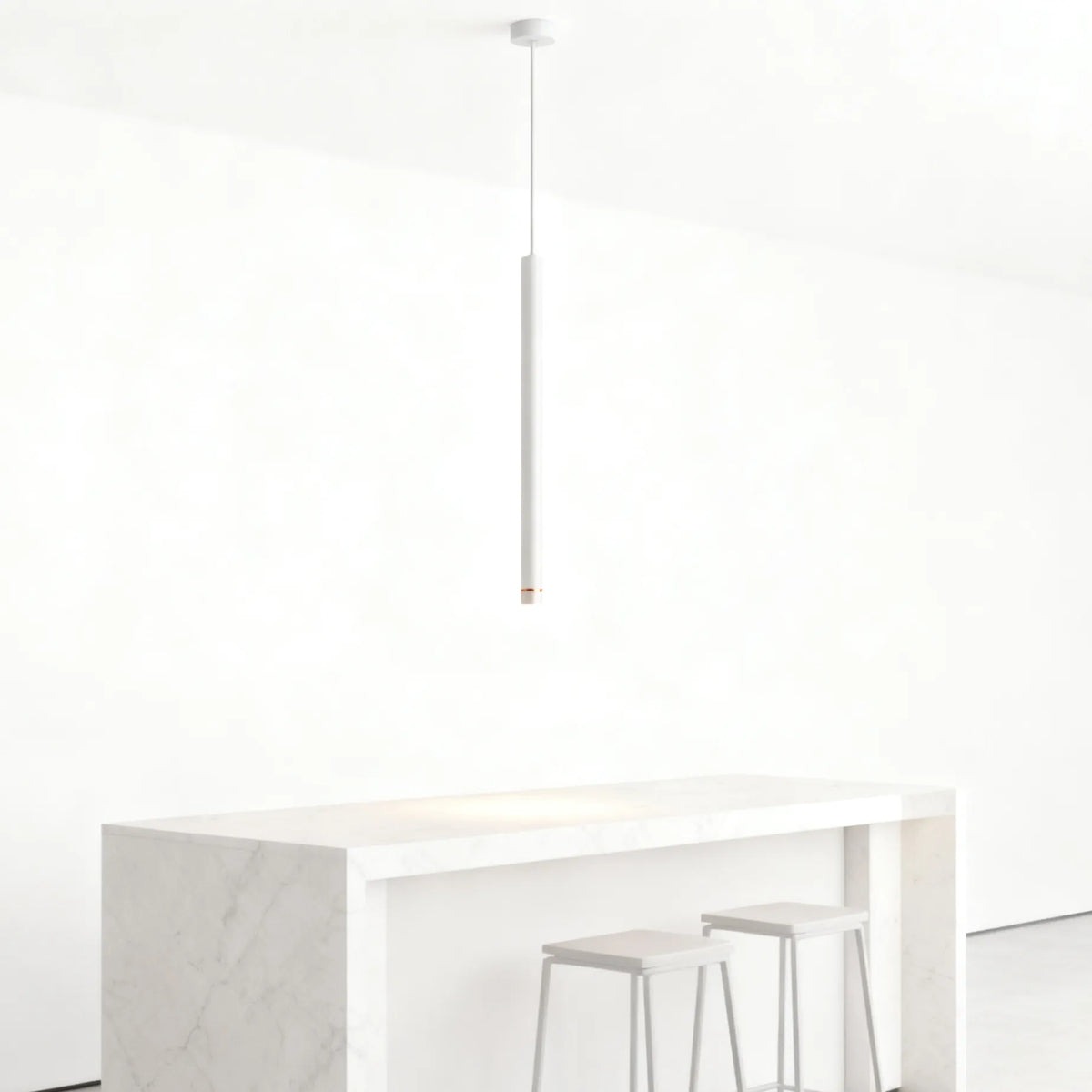 Modern LED Long Tube Pendant Light for Bar