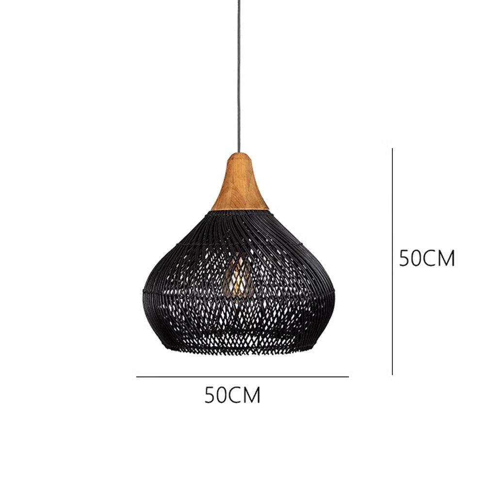 Wabi-Sabi Hollow Rattan Vintage Pendant Lights