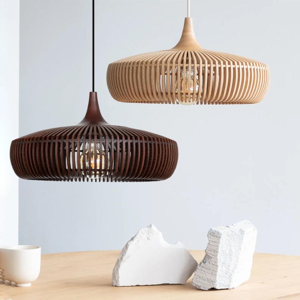 Vintage Wood Ceiling Pendant Light for Dining Room