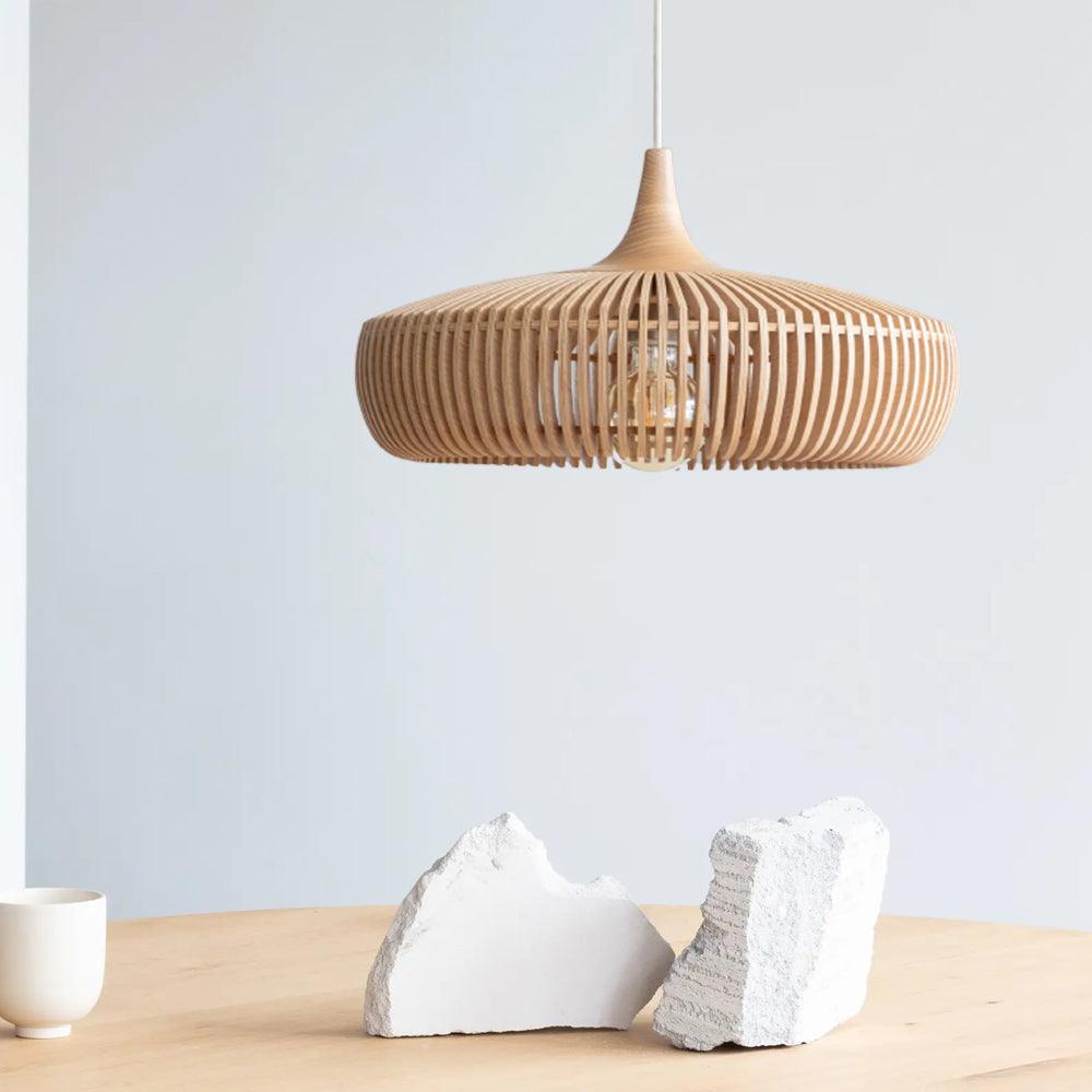 Vintage Wood Ceiling Pendant Light for Dining Room