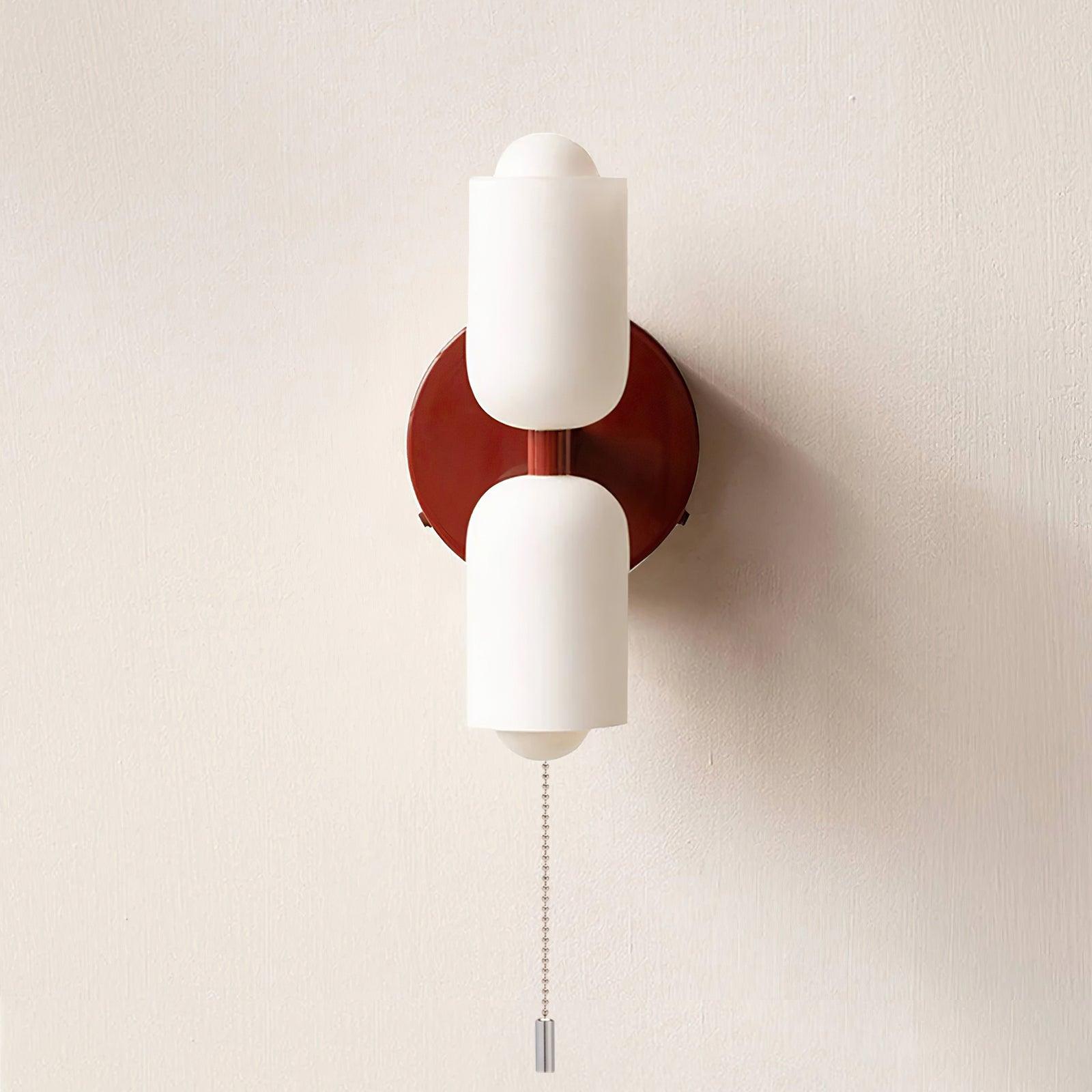 Cream Double Glass Inside Wall Lights